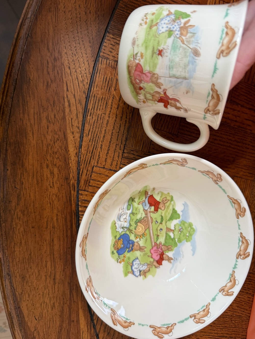 Royal Doulton Bunnykins (2 piece) Bowl and cup SET-Children/Collectibles/Vintage